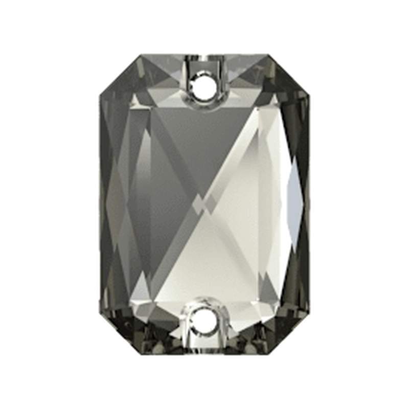 Swarovski Sew-on Crystals 3252 20 x 14 mm Black Diamond F
