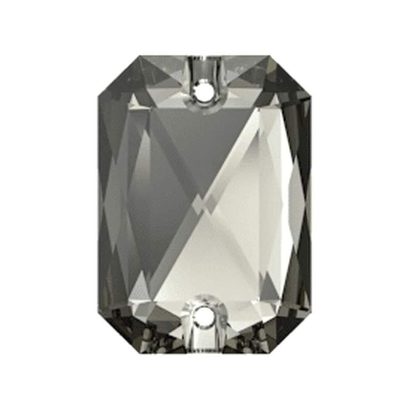 Swarovski Sew-on Crystals 3252 28 x 20 mm Black Diamond F