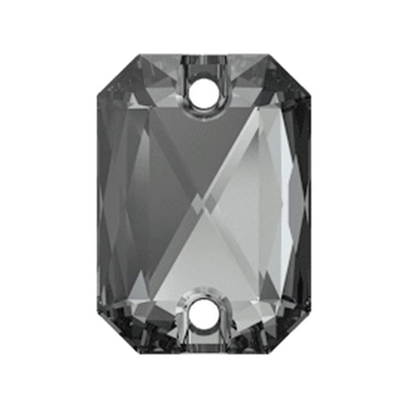 Swarovski Sew-on Crystals 3252 14 x 10 mm Crystal Silver Night F