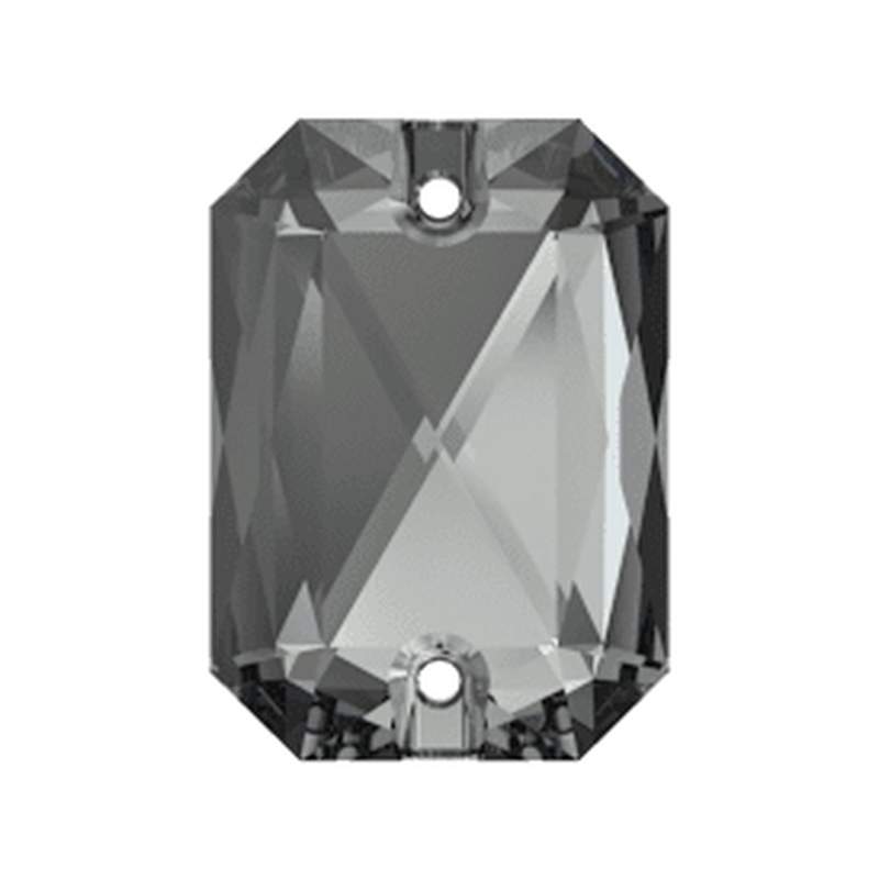 Swarovski Sew-on Crystals 3252 28 x 20 mm Crystal Silver Night F