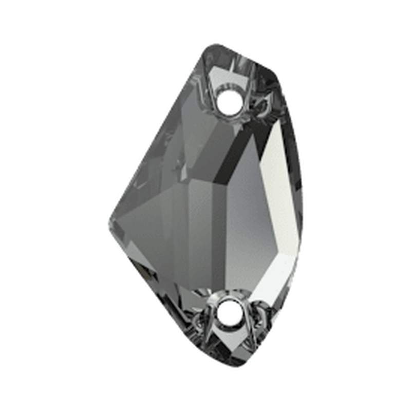 Swarovski Sew-on Crystals 3256 19 x 11,5 mm Crystal Silver Night F