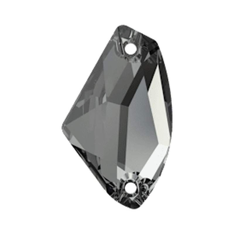 Swarovski Sew-on Crystals 3256 27 x 16 mm Crystal Silver Night F