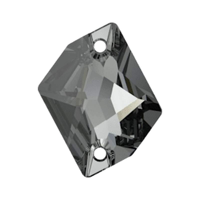 Swarovski Sew-on Crystals 3265 20 x 16 mm Crystal Silver Night F