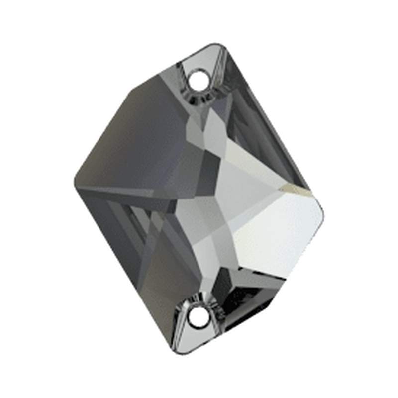 Swarovski Sew-on Crystals 3265 26 x 21 mm Crystal Silver Night F