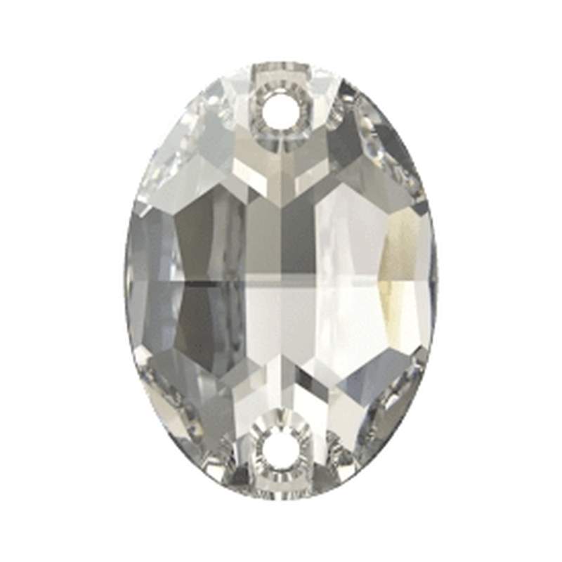 Swarovski Sew-on Crystals 3210 16 x 11 mm Crystal Silver Shade