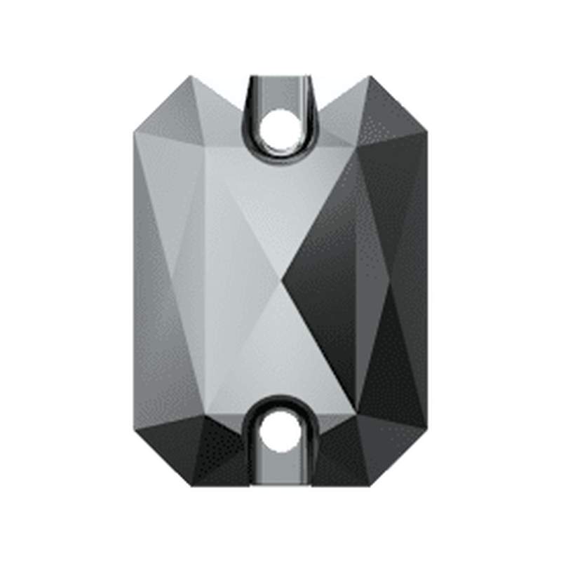 Swarovski Sew-on Crystals 3252 14 x 10 mm Jet Hematite
