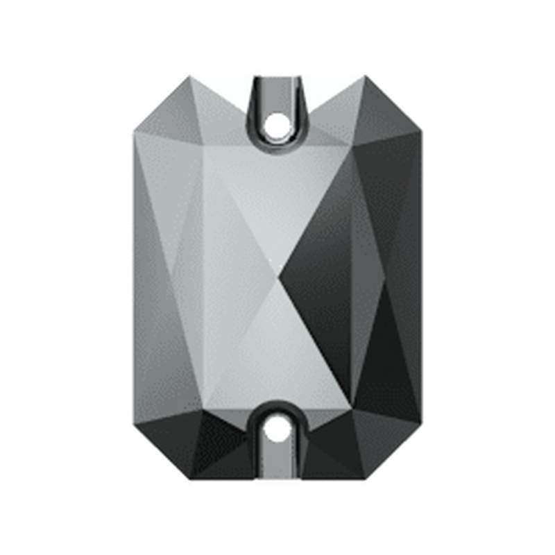 Swarovski Sew-on Crystals 3252 28 x 20 mm Jet Hematite