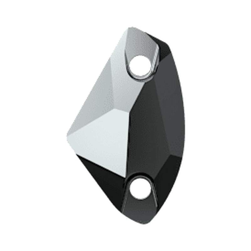 Swarovski Sew-on Crystals 3256 14 x 8,5 mm Jet Hematite