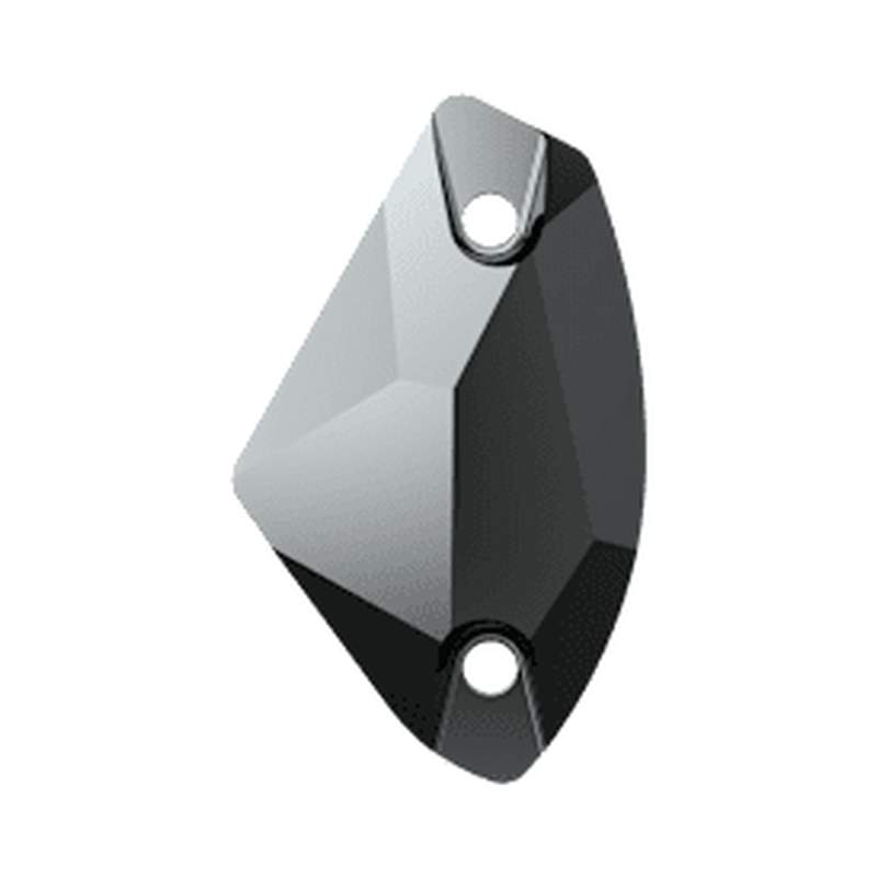 Swarovski Sew-on Crystals 3256 19 x 11,5 mm Jet Hematite