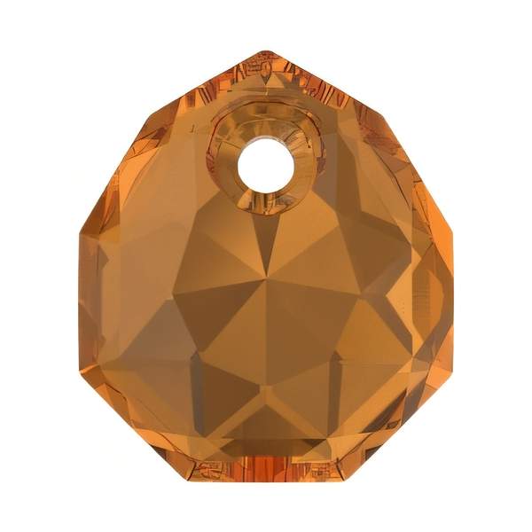 Swarovski Crystal Pendants 6436 9 mm Light Amber