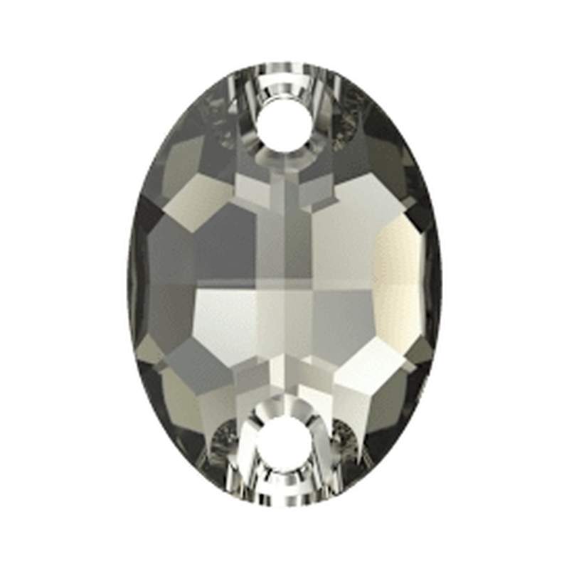 Swarovski Sew-on Crystals 3210 10 x 7 mm Black Diamond F