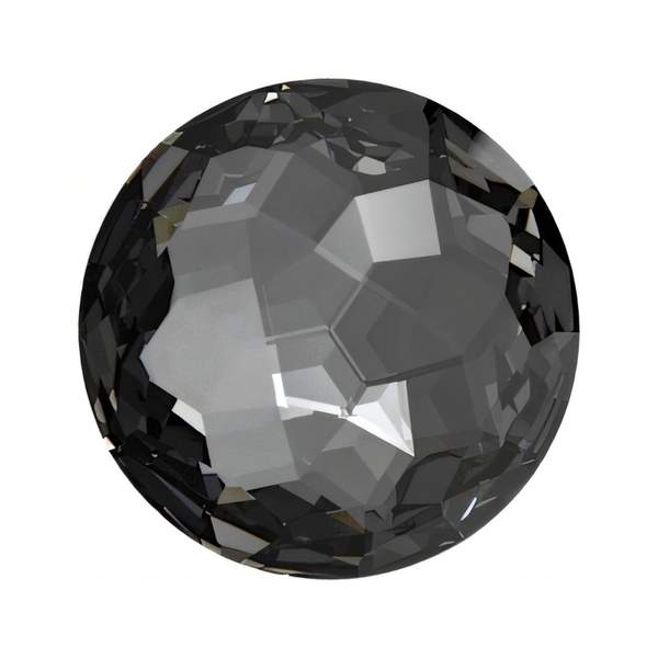 Swarovski Round Stones 1383 8 mm Crystal Silver Night