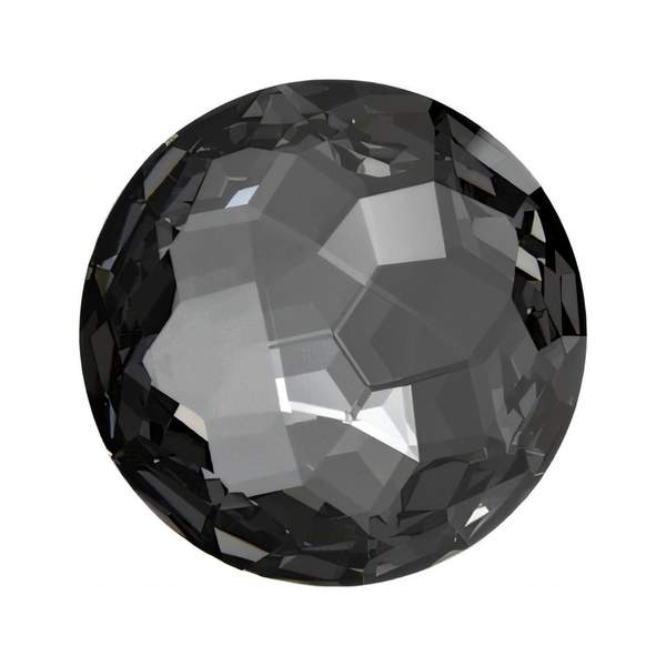 Swarovski Round Stones 1383 14 mm Crystal Silver Night