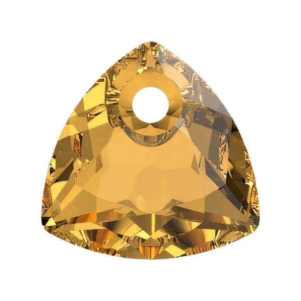 Swarovski Crystal Pendants 6434 8 mm Golden Topaz