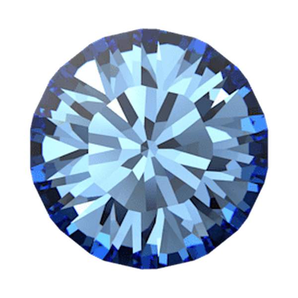 Swarovski Round Stones 1028 pp 3 Recreated Ice Blue F