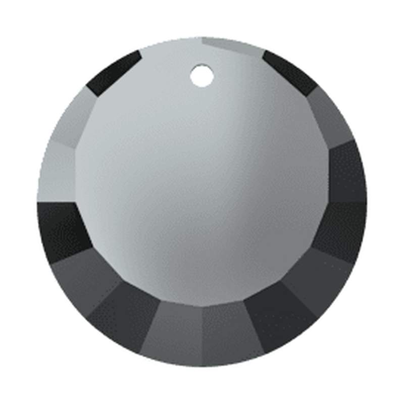 Swarovski Crystal Pendants 6210 17 mm Jet Hematite