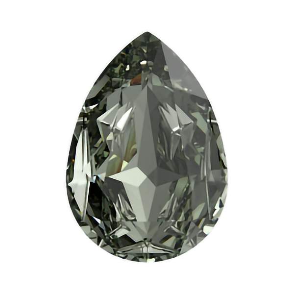 Swarovski Fancy Stones 4390 10 x 7 mm Black Diamond F