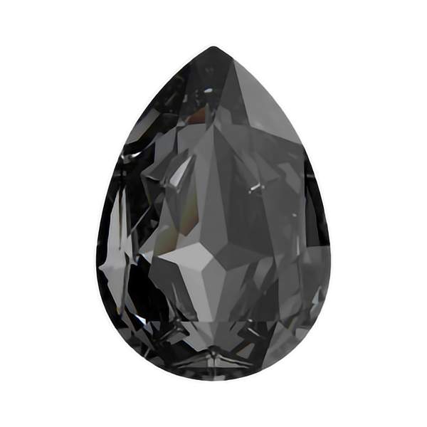 Swarovski Fancy Stones 4390 10 x 7 mm Crystal Silver Night F