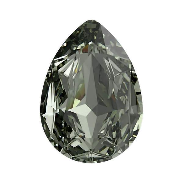 Swarovski Fancy Stones 4390 14 x 10 mm Black Diamond F