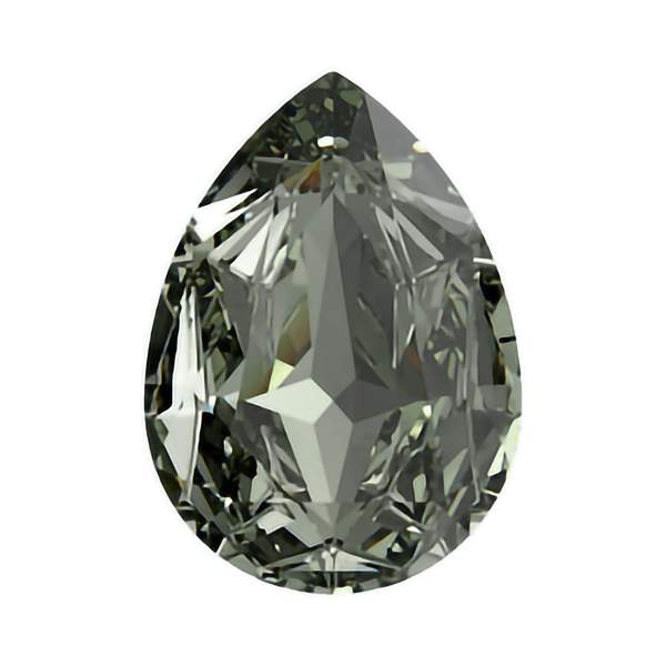 Swarovski Fancy Stones 4390 18 x 13 mm Black Diamond F