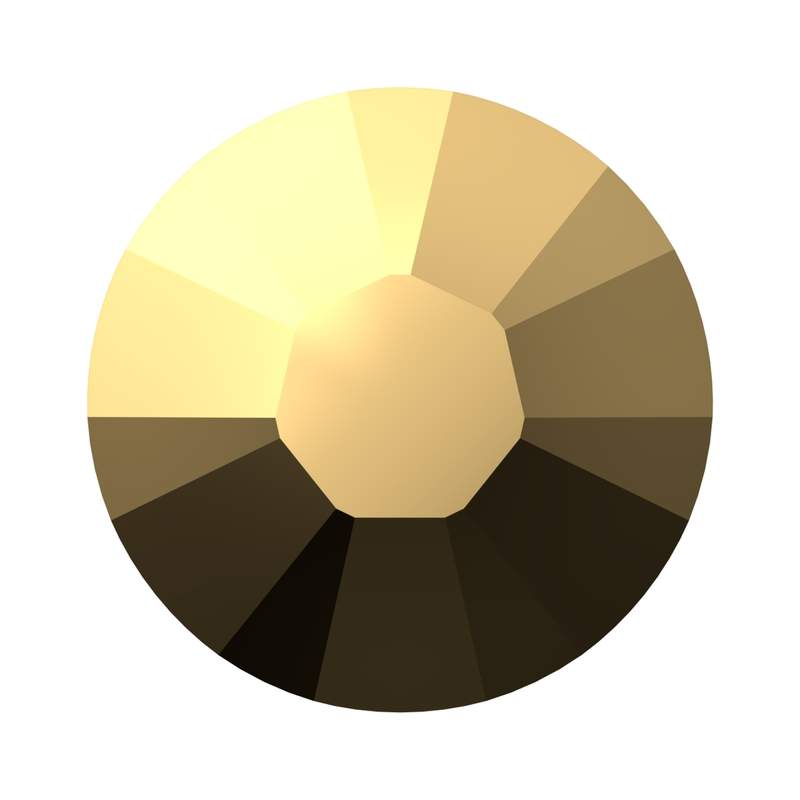 Swarovski Hotfix Crystals 2038 ss 8 Crystal Aurum A HF