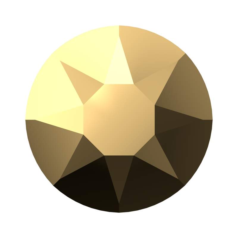 Swarovski Hotfix Crystals 2078 ss 30 Crystal Aurum A HF