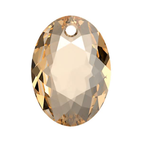 Swarovski Crystal Pendants 6438 16 mm Crystal Golden Shadow