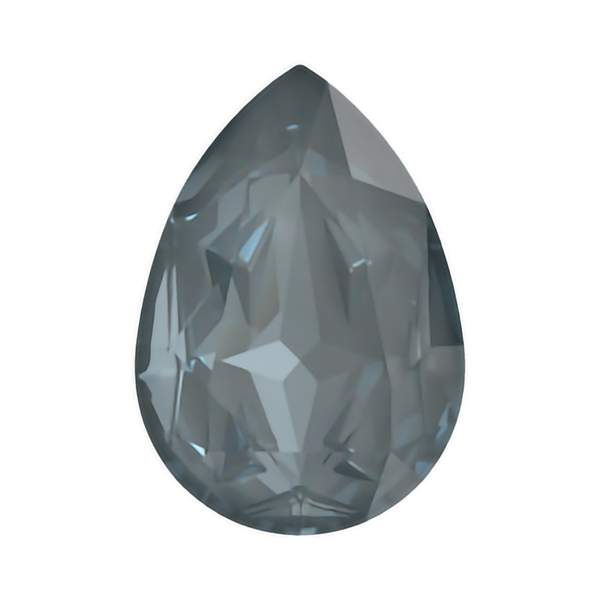 Swarovski Fancy Stones 4390 10 x 7 mm Crystal Dark Grey Ignite