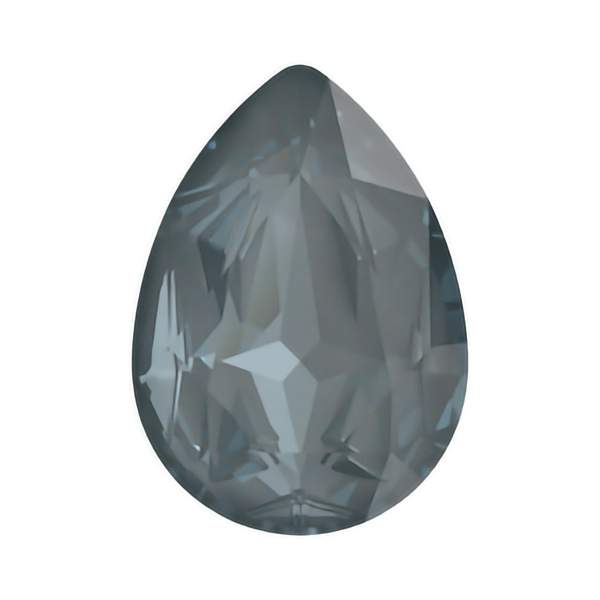 Swarovski Fancy Stones 4390 14 x 10 mm Crystal Dark Grey Ignite