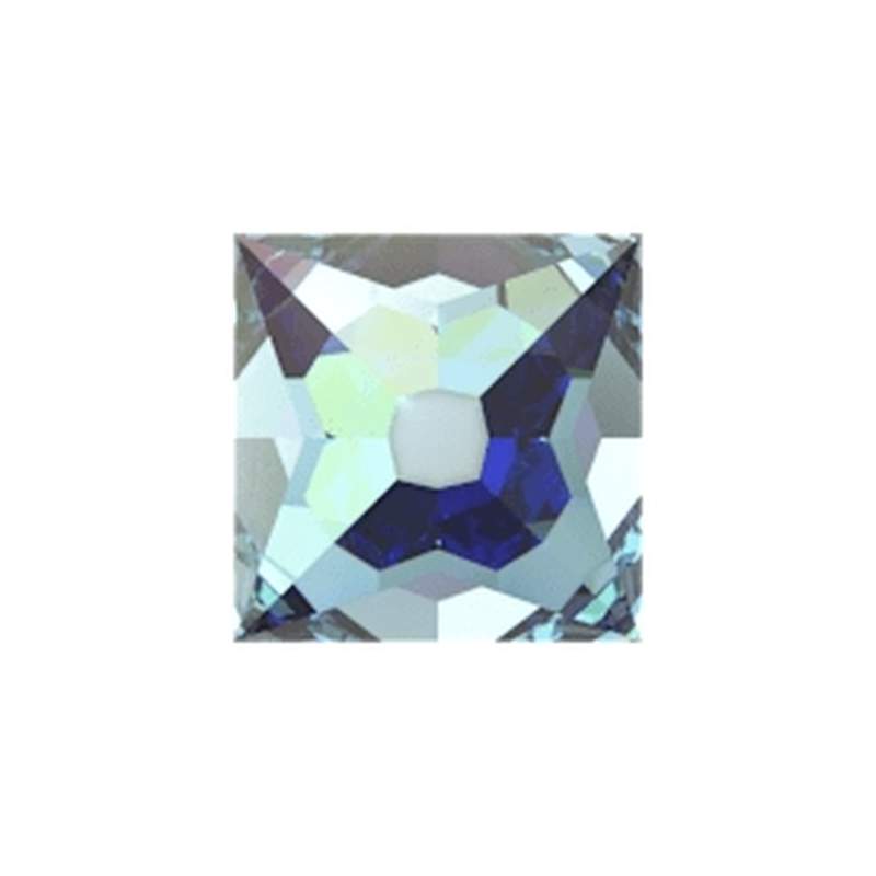 Swarovski Flatback Crystals 2419 6 x 6 mm Aquamarine Shimmer F