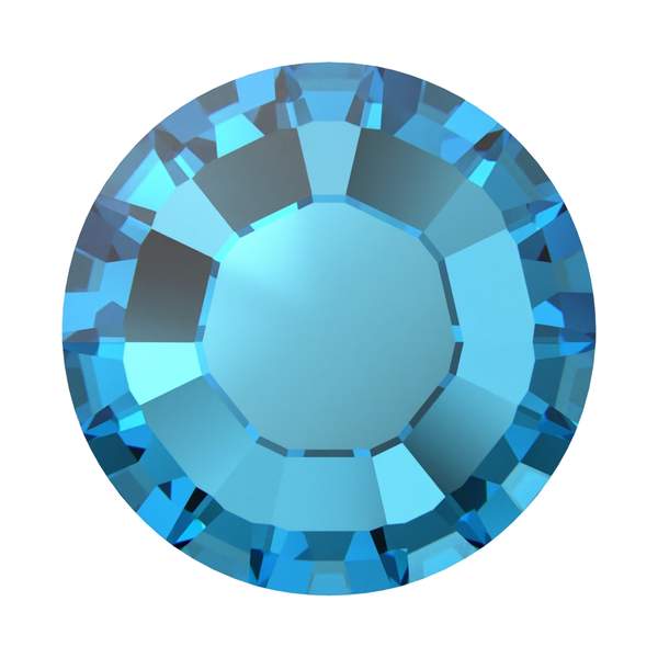Swarovski Hotfix Crystals 2038 ss 6 Crystal Bermuda Blue A HF