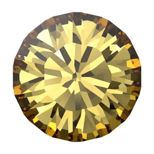 Swarovski Round Stones 1028 pp 3 Recreated Dark Jonquil F