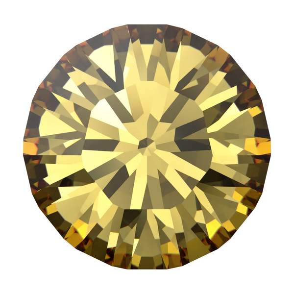 Swarovski Round Stones 1028 pp 6 Recreated Dark Jonquil F