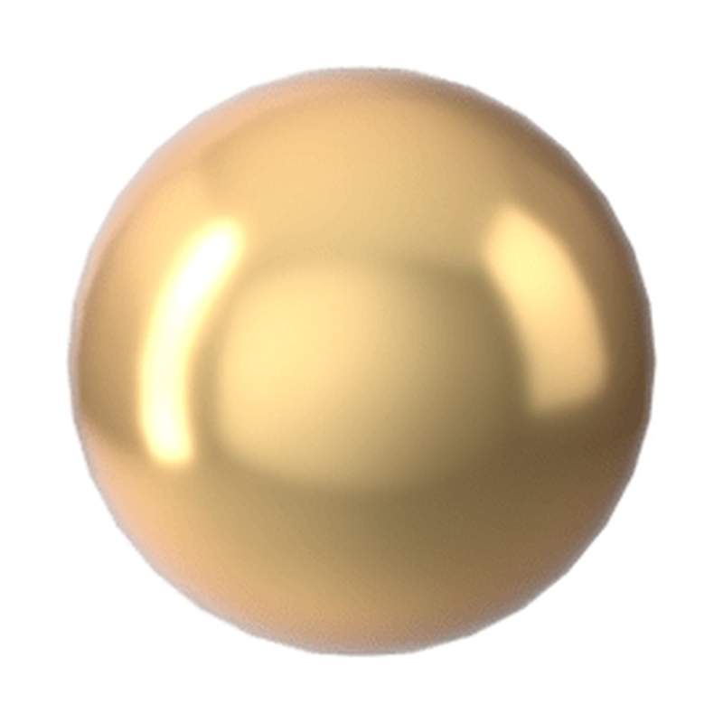 Swarovski Crystal Pearls 5809 1 mm Crystal Gold Pearl