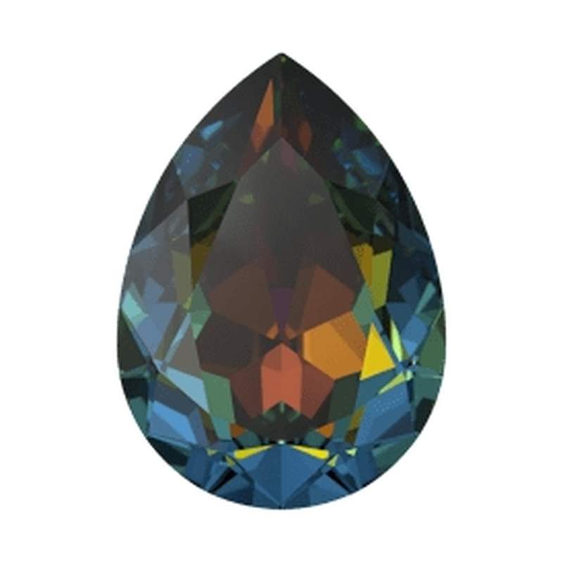 Swarovski Fancy Stones 4320 8 x 6 mm Aquamarine Volcano F