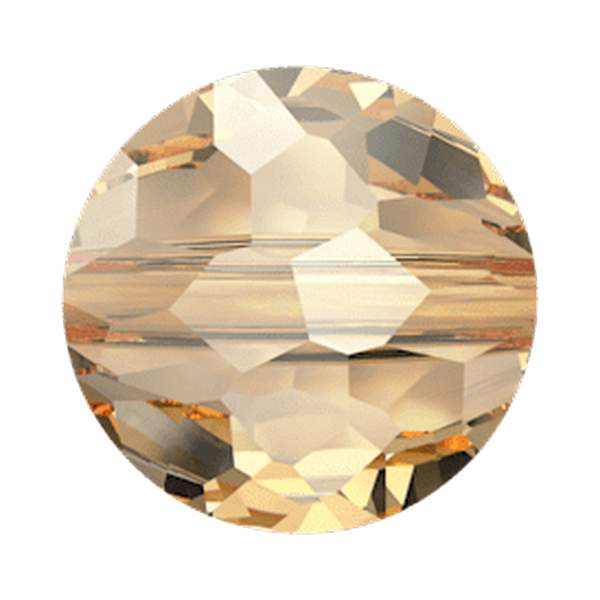 Swarovski Crystal Beads 5034 8 mm Crystal Golden Shadow