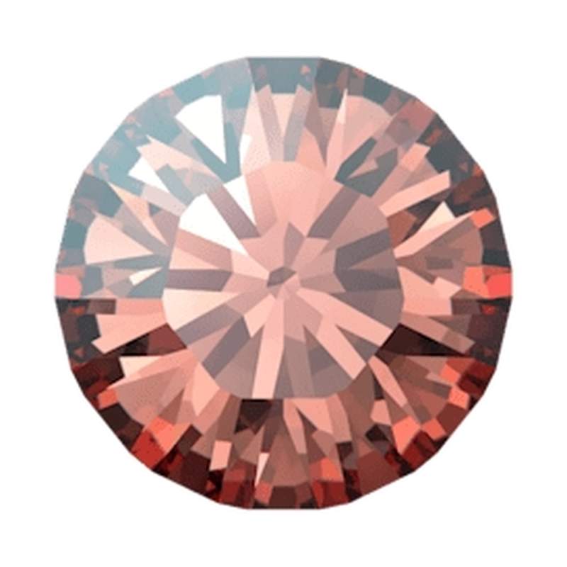 Swarovski Round Stones 1028 pp 9 Rose Peach Moonlight F