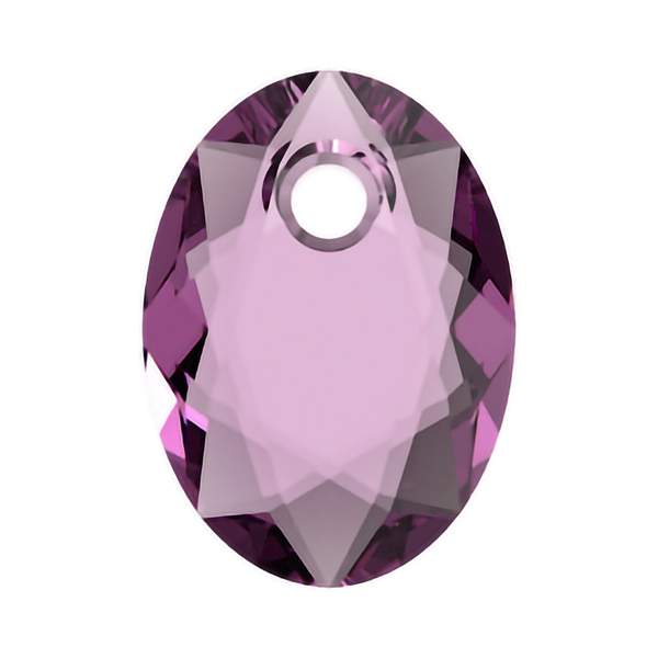 Swarovski Crystal Pendants 6438 9 mm Amethyst