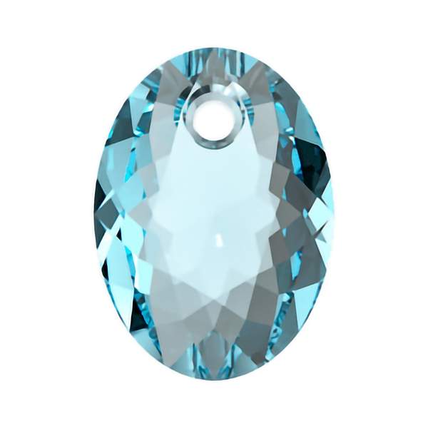 Swarovski Crystal Pendants 6438 11,5 mm Aquamarine
