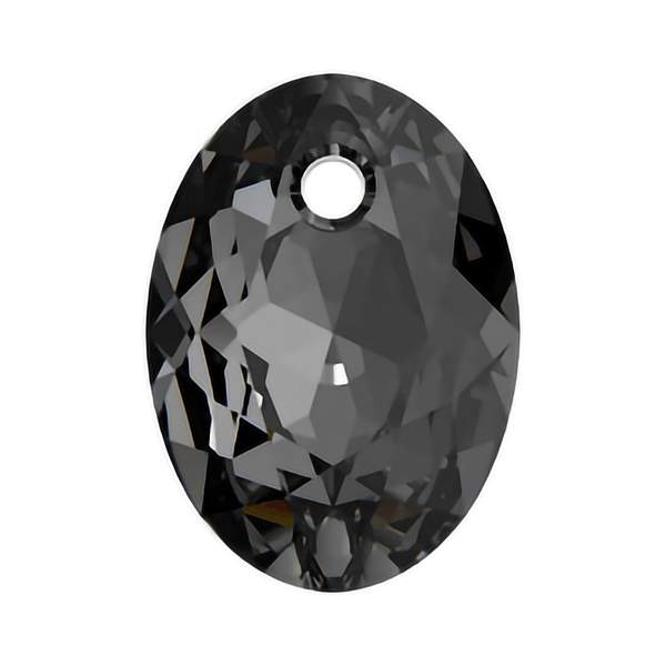 Swarovski Crystal Pendants 6438 11,5 mm Crystal Silver Night