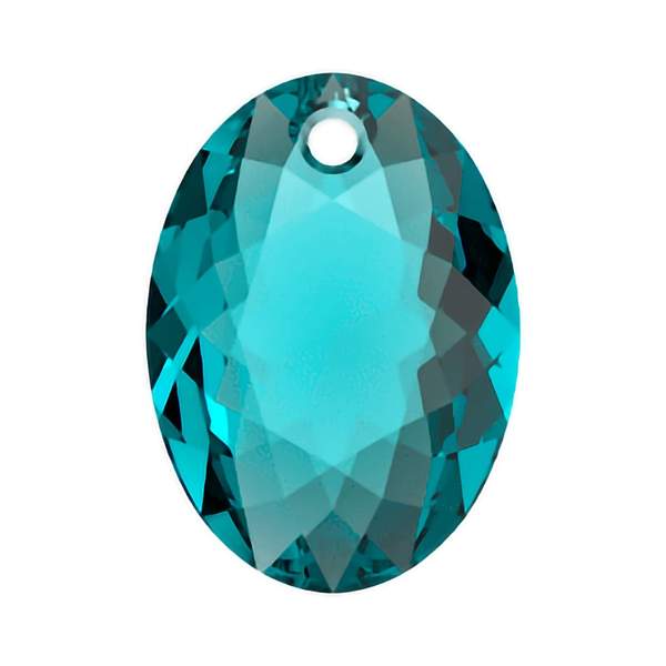 Swarovski Crystal Pendants 6438 16 mm Blue Zircon