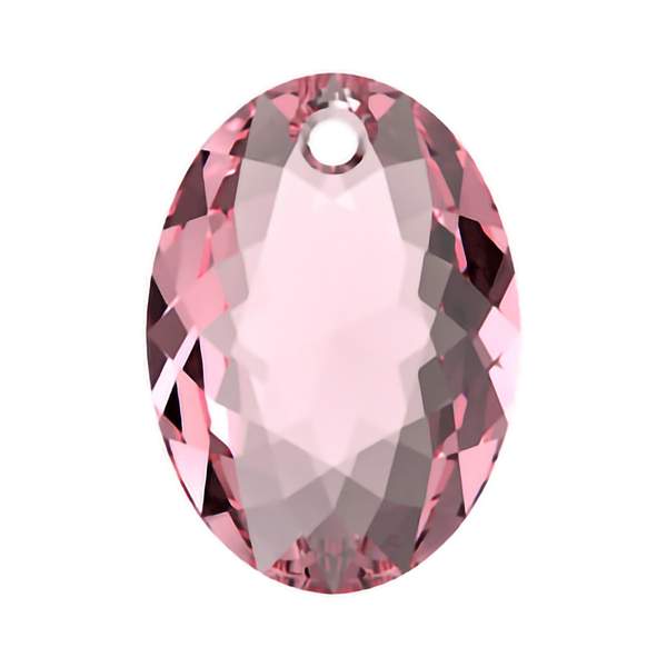 Swarovski Crystal Pendants 6438 16 mm Light Rose