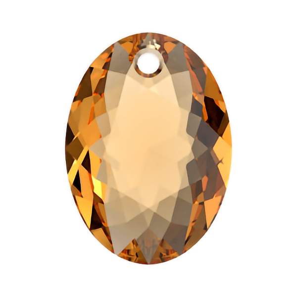 Swarovski Crystal Pendants 6438 16 mm Topaz
