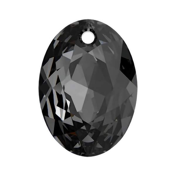 Swarovski Crystal Pendants 6438 16 mm Crystal Silver Night