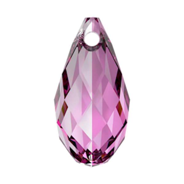 Swarovski Crystal Pendants 6010 11 x 5,5 mm Dark Rose