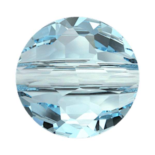 Swarovski Crystal Beads 5034 6 mm Aquamarine
