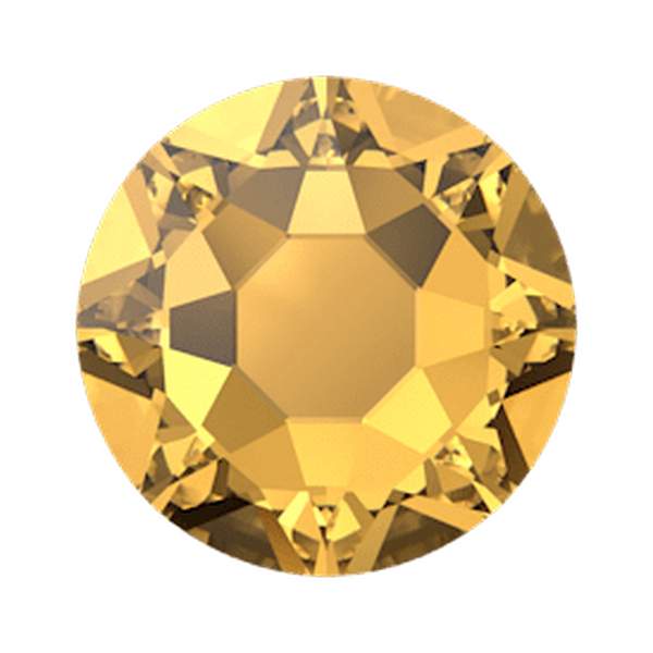 Swarovski Hotfix Crystals 2078 ss 30 Golden Topaz A HF