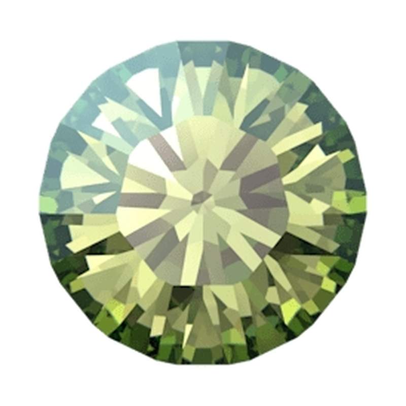 Swarovski Round Stones 1028 pp 8 Peridot Moonlight F