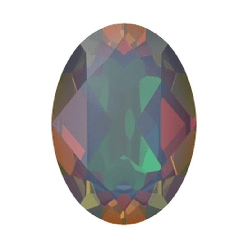 Swarovski Fancy Stones 4120 14 x 10 mm White Opal Vitrail Medium F