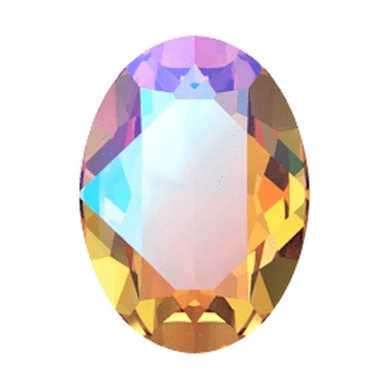 Swarovski Fancy Stones 4120 18 x 13 mm Rose Peach Blue AB
